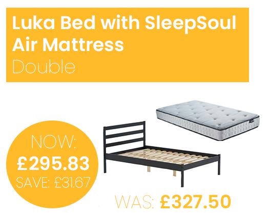 Luka Bed with SleepSoul Air Mattress - Double