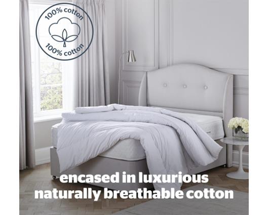 Single - Silentnight Pure Cotton Duvet - 10.5 Tog