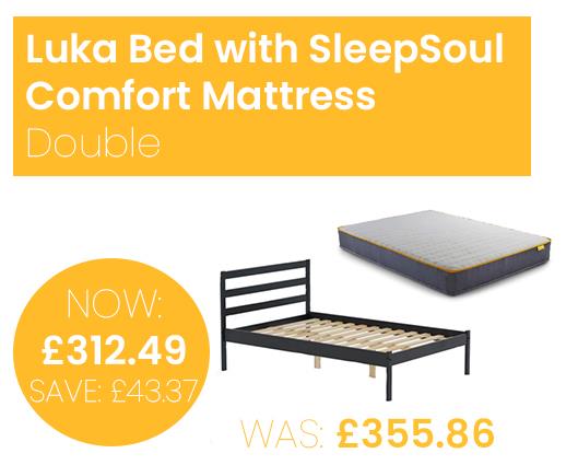 Luka Bed with SleepSoul Comfort Mattress - Double