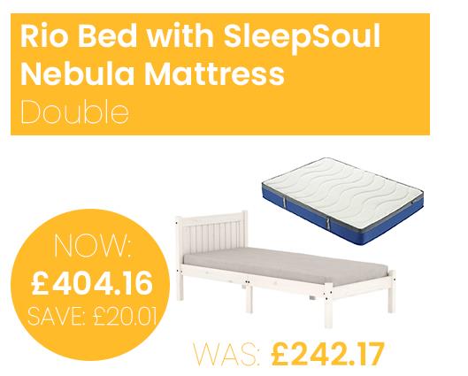 Rio Bed with SleepSoul Nebula Mattress - Double