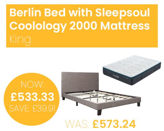 Berlin Bed with SleepSoul Coolology 2000 Mattress - King