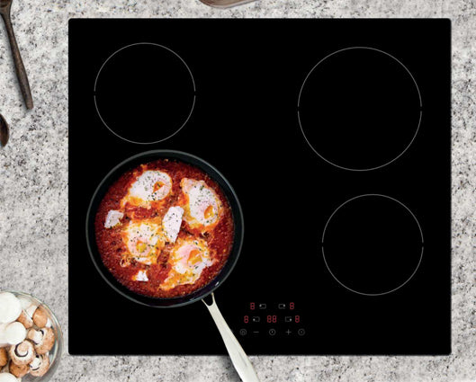 Statesman CHZ460T 60cm 4 Zone Ceramic Hob With Touch Control Black