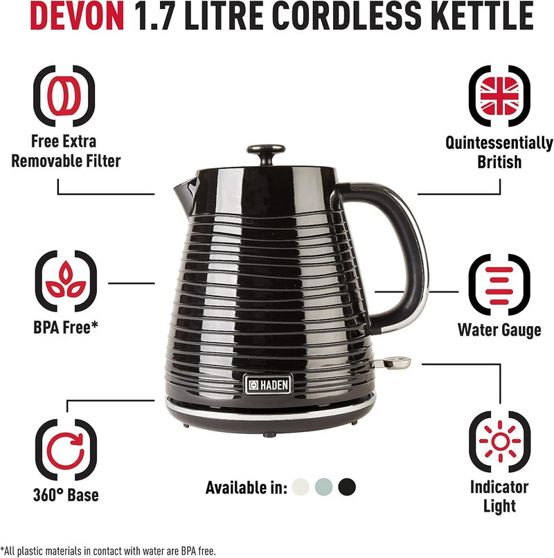 Haden Devon 1.7L Kettle Black