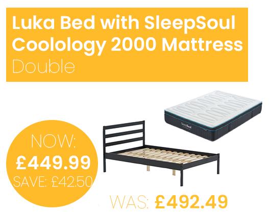 Luka Bed with SleepSoul Coolology 2000 Mattress - Double