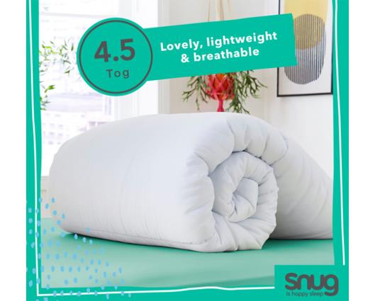 King - Snug Fabulously Fresh Anti-Allergy Duvet 4.5 Tog