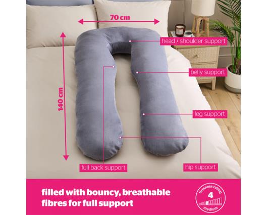 Silentnight Body Support U-Shaped Pregnancy Pillow