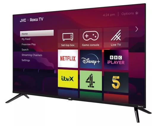 JVC LT-43CR530 Roku TV 43" Smart 4K Ultra HD HDR LED TV