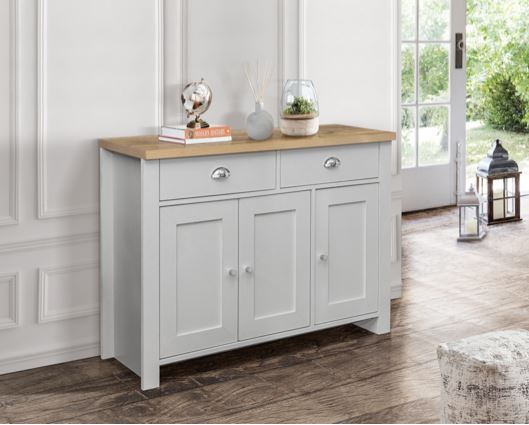 Harper 3 Door 2 Drawer Sideboard-Grey