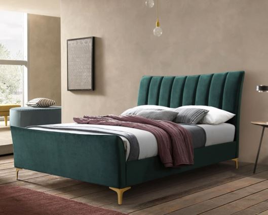 Clover Small Double Bed - Green