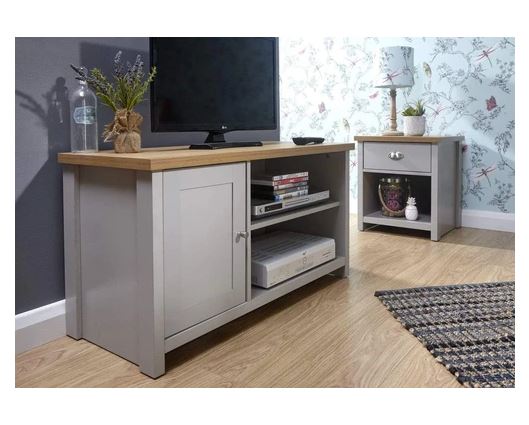 Lancaster Small TV Cabinet-Grey