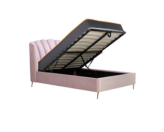 Lottie King Ottoman Bed - Pink