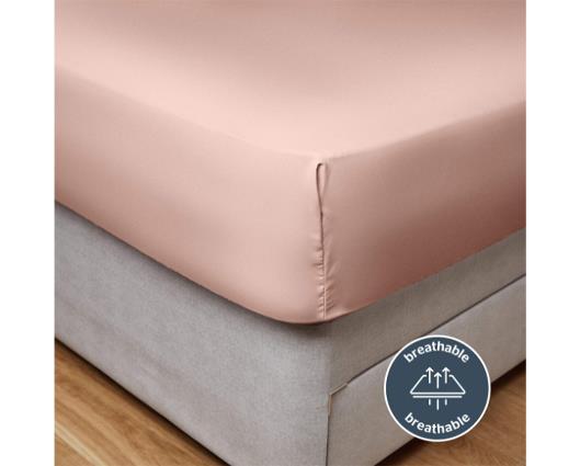 King - Silentnight Supersoft Blush Fitted Sheet