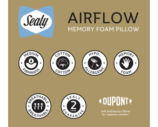 Sealy Airflow Memory Foam Pillow