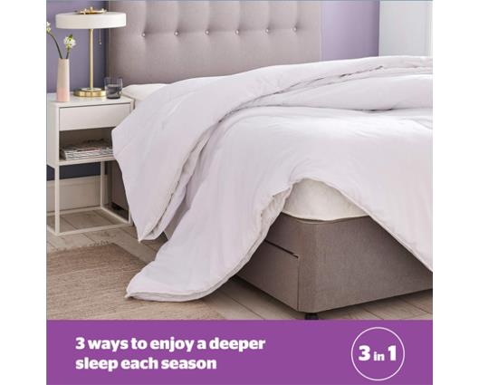 Superking - Silentnight Deep Sleep All Seasons Duvet - 4.5 tog + 10.5 tog