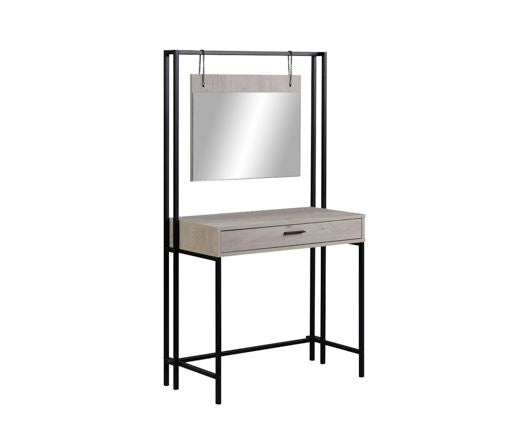 Zahra Dressing Table with Mirror-Ash Oak