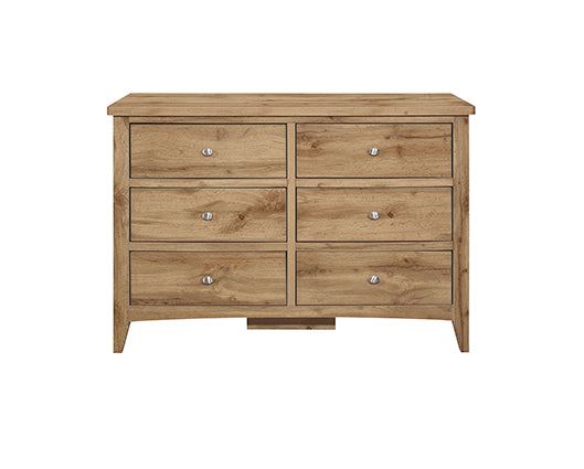 Hounslow 6 Drawer Chest- Oak