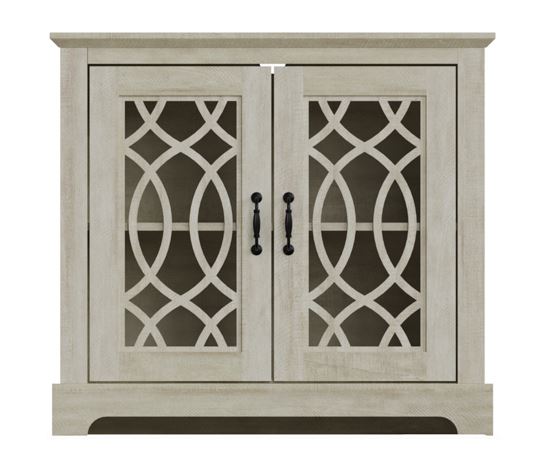 Amelie 2 Door Sideboard- Dusty Grey & Oak