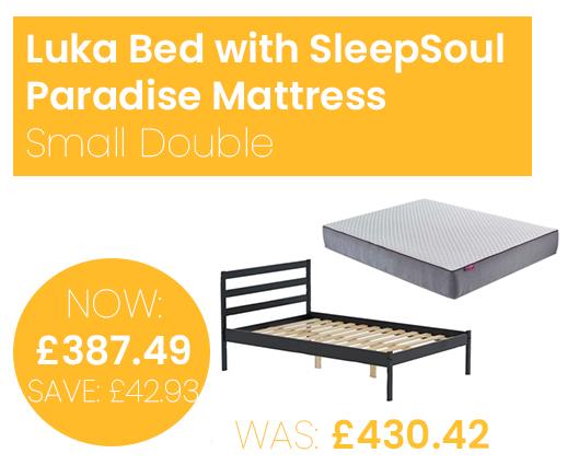 Luka Bed with SleepSoul Paradise Mattress - Small Double