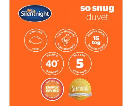 King - Silentnight So Snug Duvet 15 tog