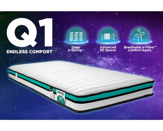 Q1 Endless Comfort deep e-spring Mattress- Single