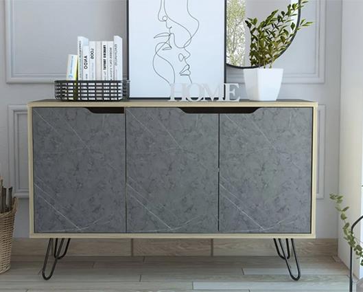 Manhattan Medium Sideboard with 3 Doors