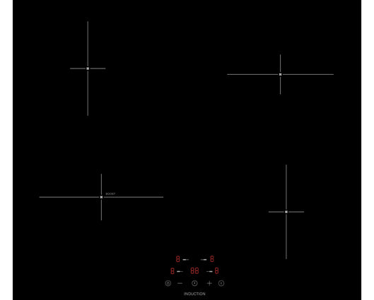 Statesman IHZ460 60cm Induction Hob Black