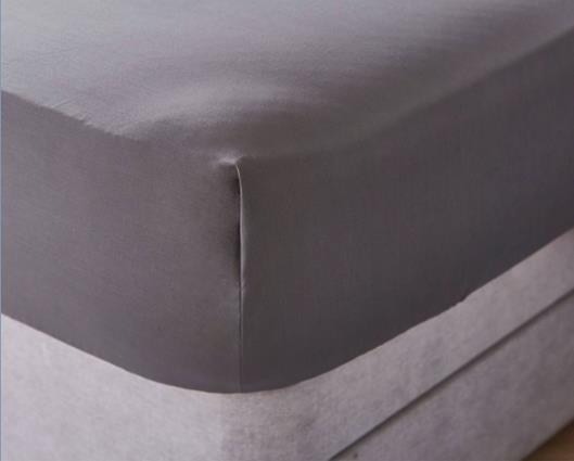 Single - Silentnight Cotton Rich Fitted Sheets - Charcoal