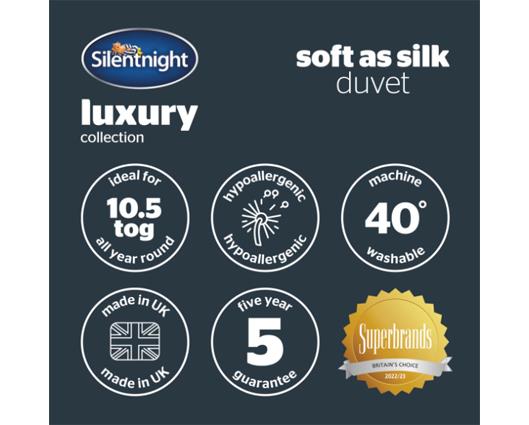 Single - Silentnight Soft as Silk Duvet - 10.5 Tog