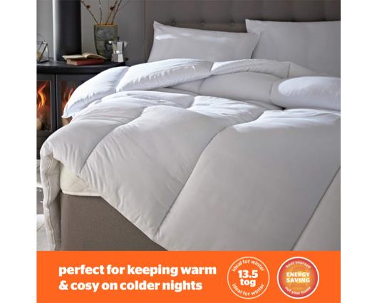 Double - Silentnight Warm and Cosy Duvet � 13.5 Tog