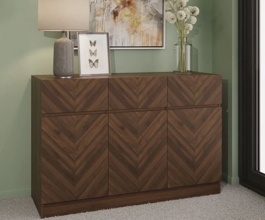 Catania Large Sideboard- Royal Walnut