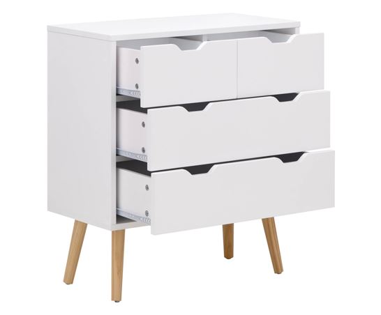 Nessi 2+2 Drawer Chest- White