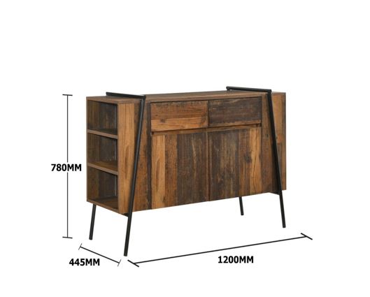 Abbey Sideboard with 2 Doors & 2 Drawers