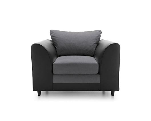 Dylan Armchair - Black & Charcoal