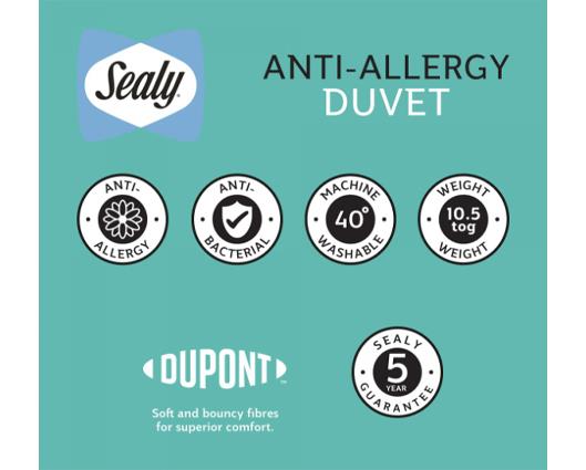 King - Sealy Anti-Allergy Duvet 10.5 tog