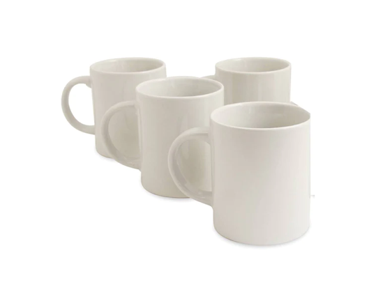 Sabichi 4 Piece Stoneware Mug Set White