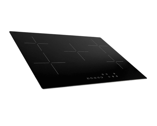 SIA CERH75BL 75cm 5 Zone Frameless Touch Control Electric Ceramic Hob Black 