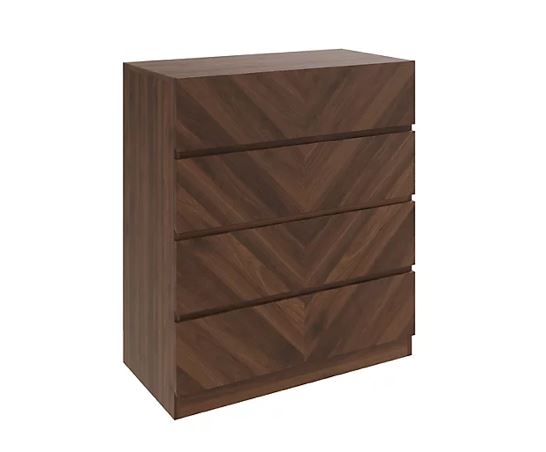 Ciaro 4 Drawer Chest- Royal Walnut