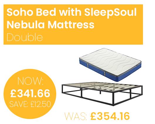 Soho Bed with SleepSoul Nebula Mattress - Double