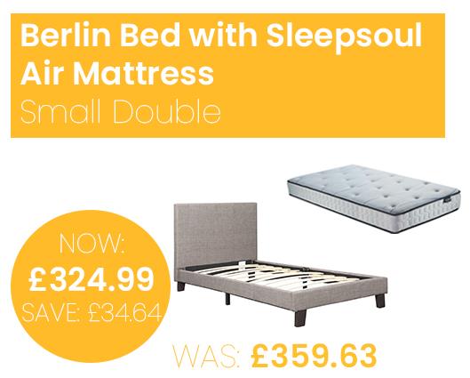 Berlin Bed with SleepSoul Air Mattress - Small Double