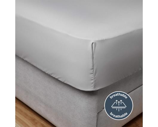 King - Silentnight Supersoft Dove Grey Fitted Sheet