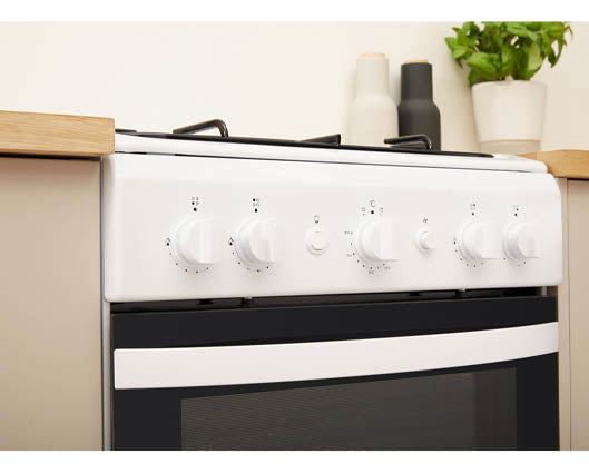 Indesit IS5G1KMW 50cm Gas Single Cooker with Gas Hob