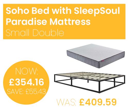 Soho Bed with SleepSoul Paradise Mattress - Small Double