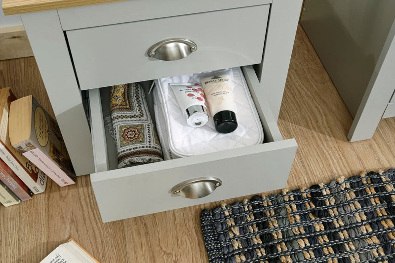 Lancaster 2 Drawer Bedside