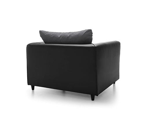 Dylan Armchair - Black & Charcoal