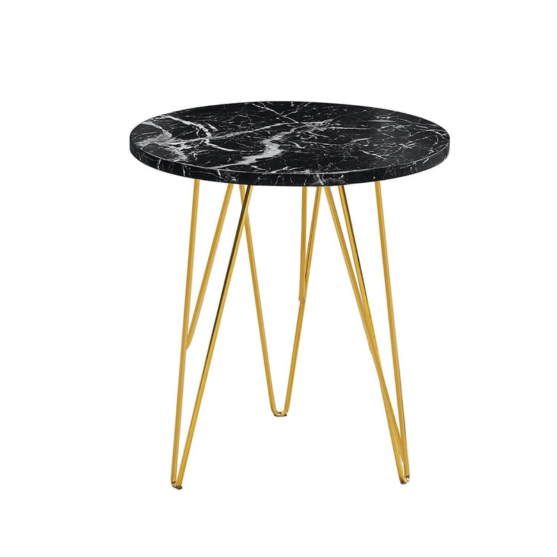 Fairfax Lamp Table Black Marble