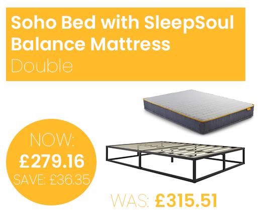 Soho Bed with SleepSoul Balance Mattress - Double