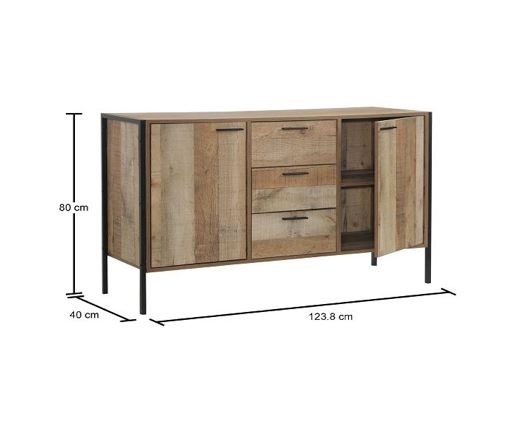 Horton 2 Door 3 Drawer Sideboard