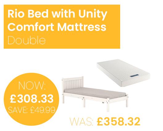 Rio Bed with Unity Comfort Mattress - Double