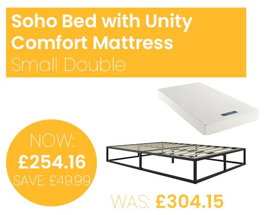 Soho Bed with Unity Comfort Mattress - Small Double