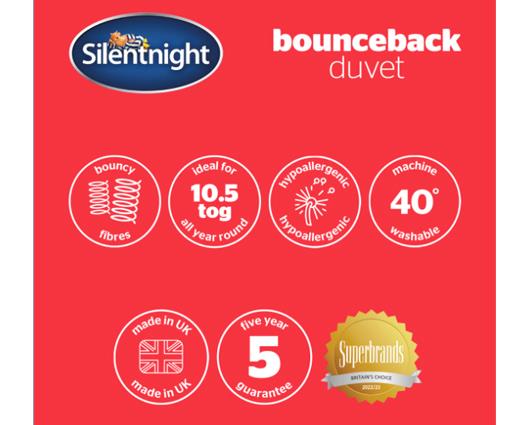 King - Silentnight Bounceback Duvet - 10.5 Tog